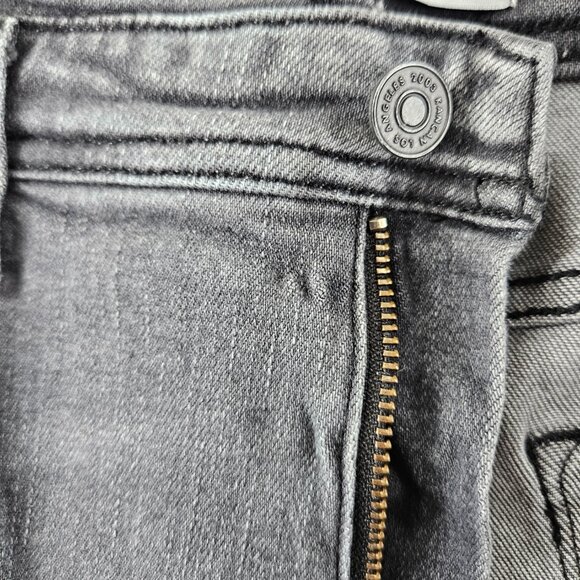 Kancan Jeans Womens 31 (33x27) Gray Skinny High Rise Raw Hem - Picture 4 of 16